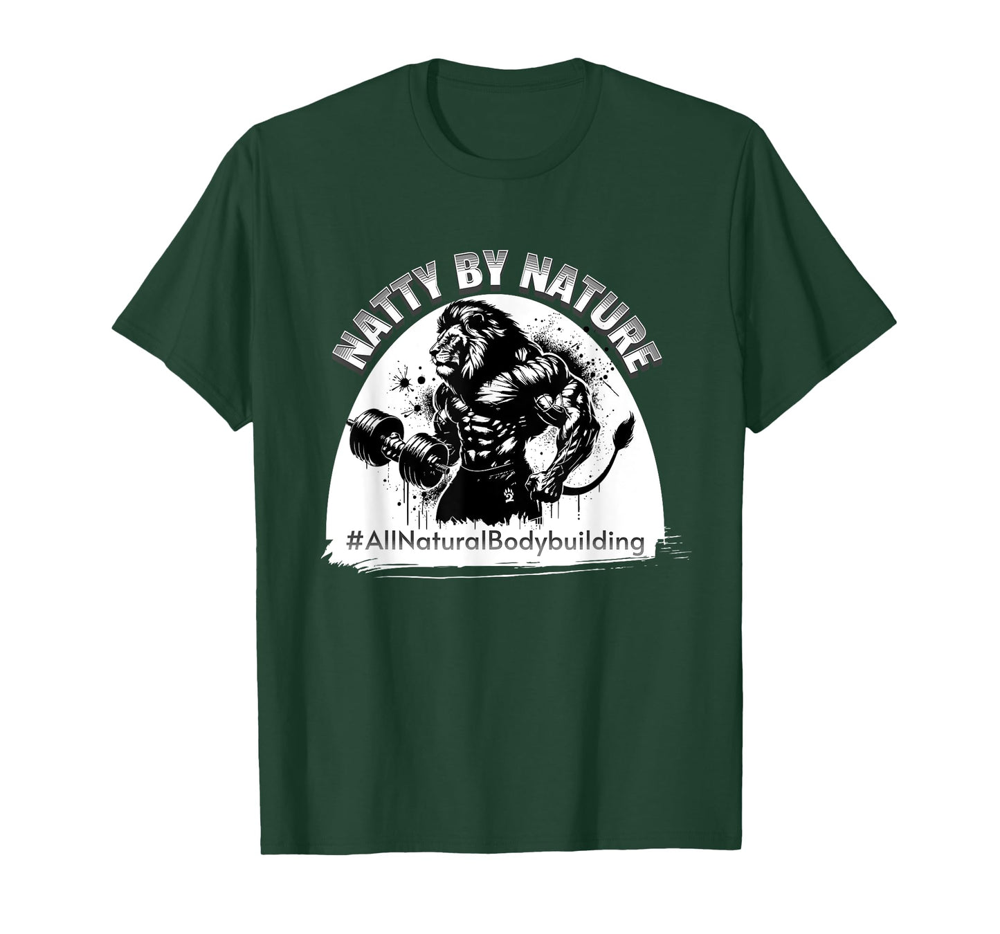 Natty By Nature Lion Strength Design T-Shirt