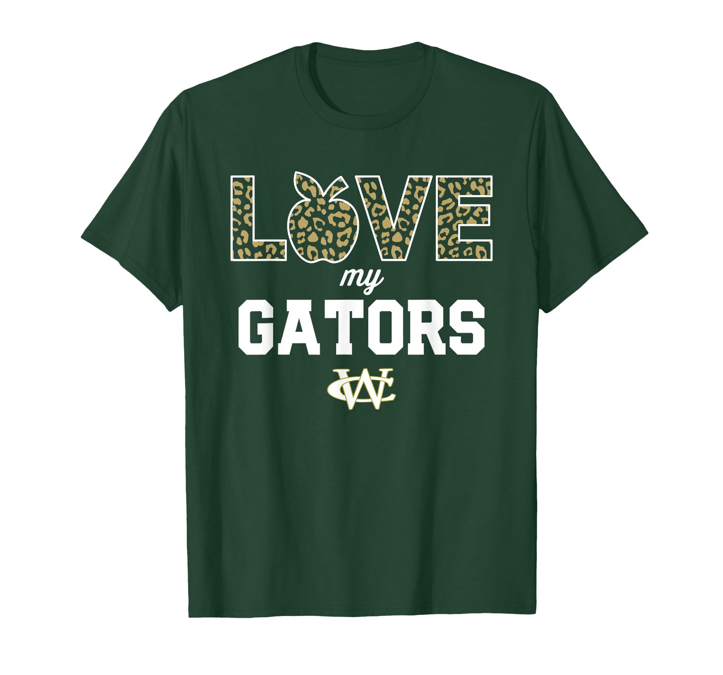Ware County Gators Logo Love My Team HS T-Shirt