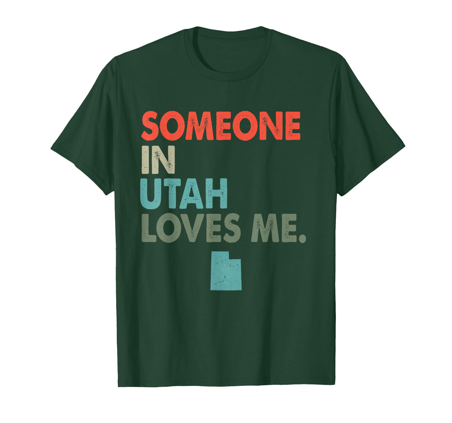 Someone In Utah Loves Me Retro Style US State T-Shirt