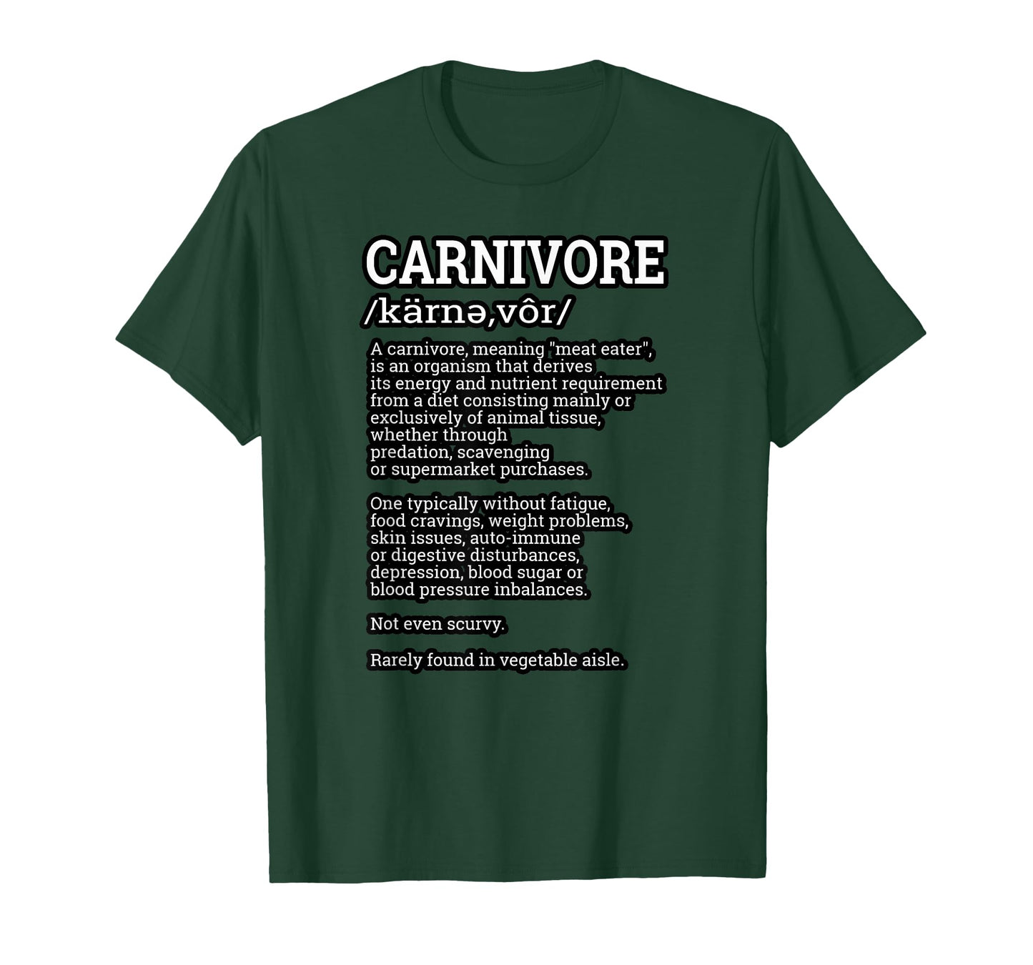 Carnivore Definition Shirt Funny Meat Lover Joke Men Women T-Shirt