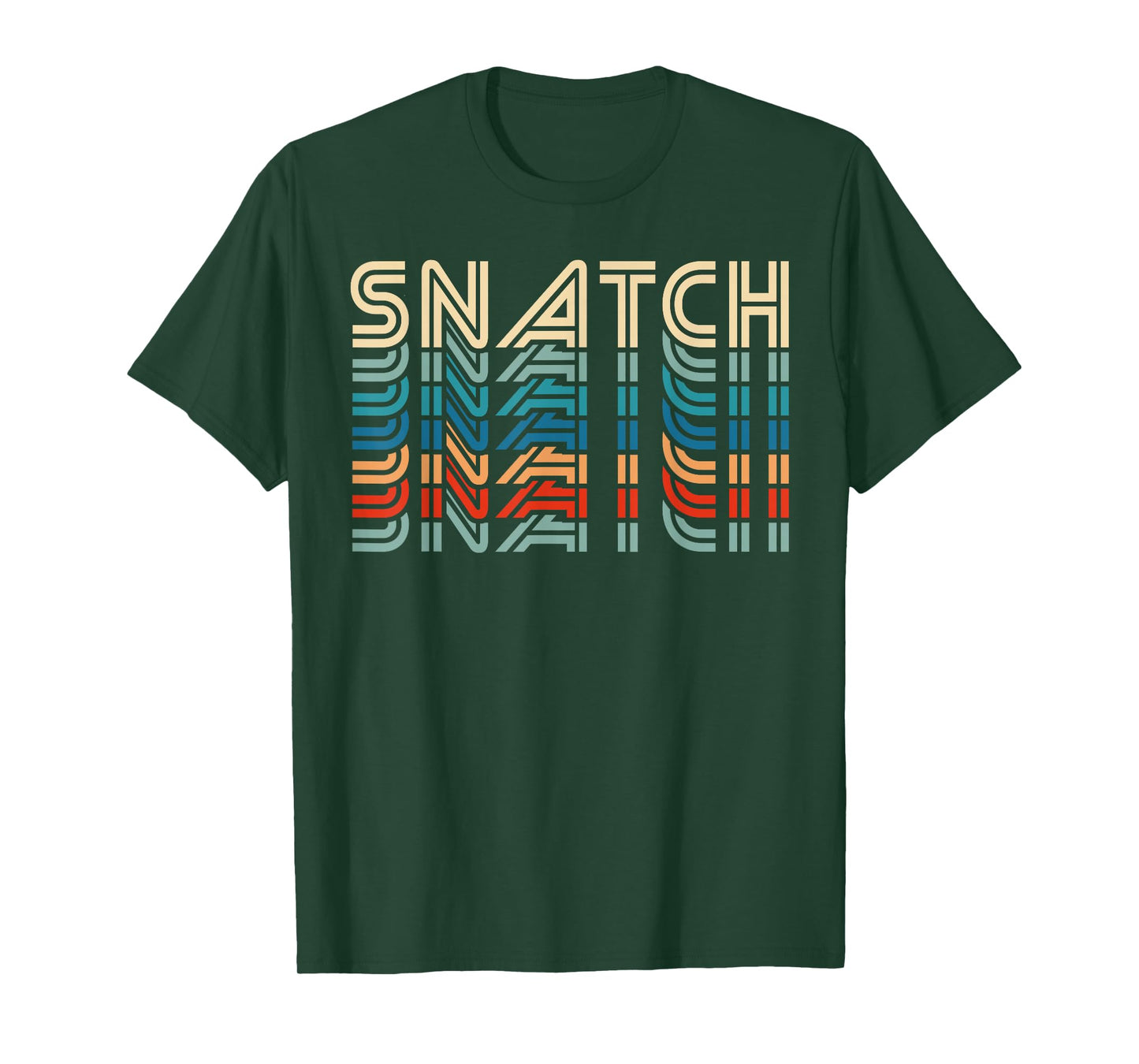 Snatch Retro Vintage Funny Fitness Workout Gym Exercise T-Shirt