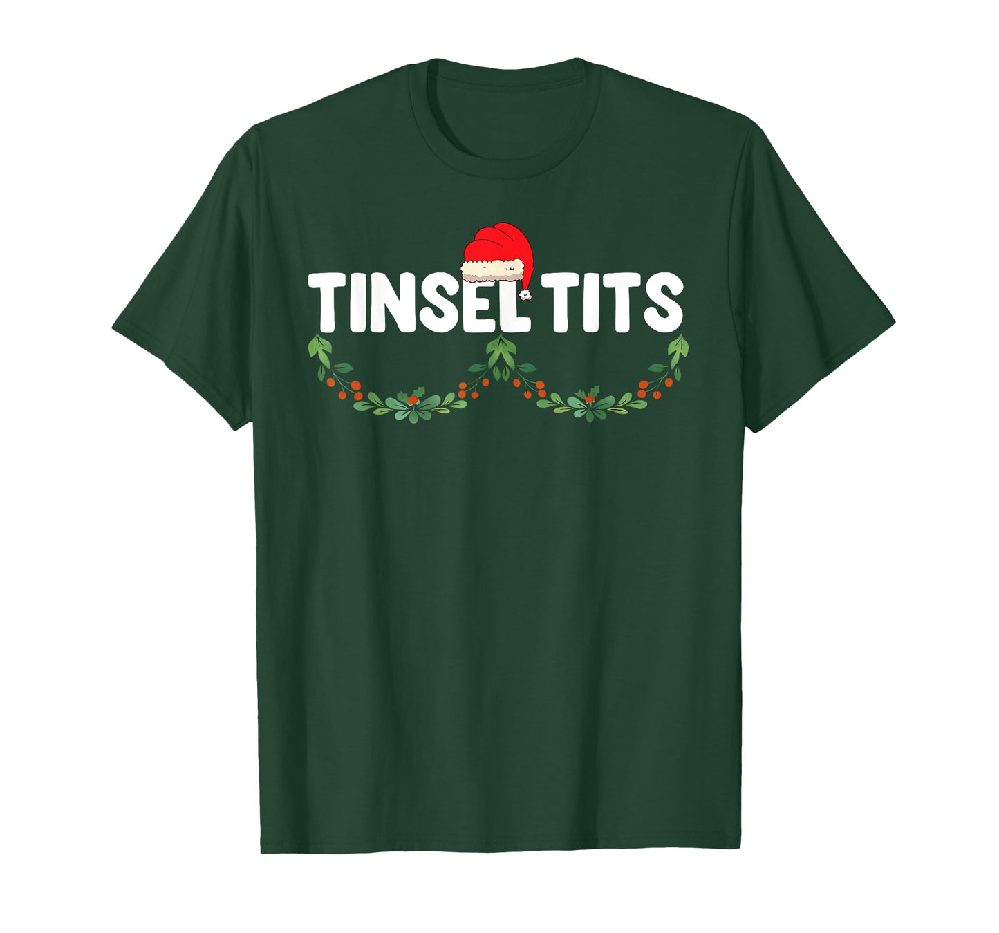 Jingle Balls Tinsel Tits Wife Husband Christmas Xmas Couples T-Shirt