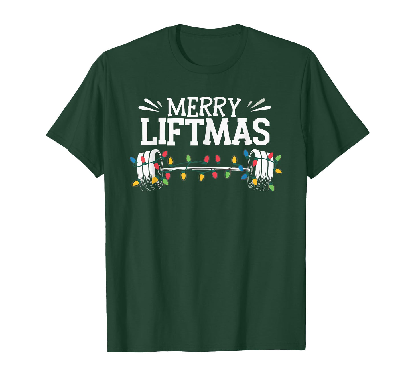 Merry Liftmas Weightlifter Fitness T-Shirt