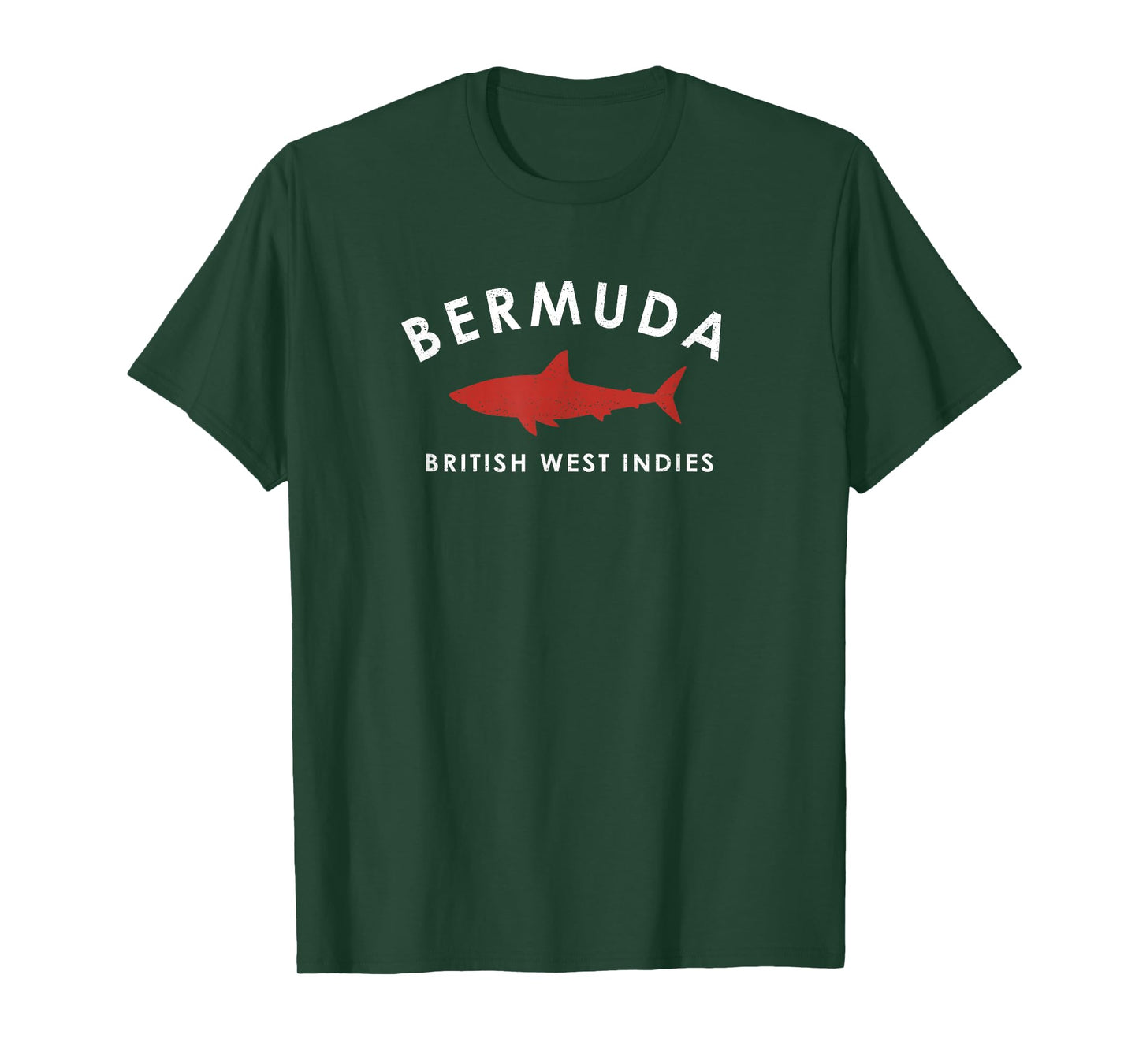 Vintage Bermuda Retro Shark Graphic Mens Womens Souvenir T-Shirt
