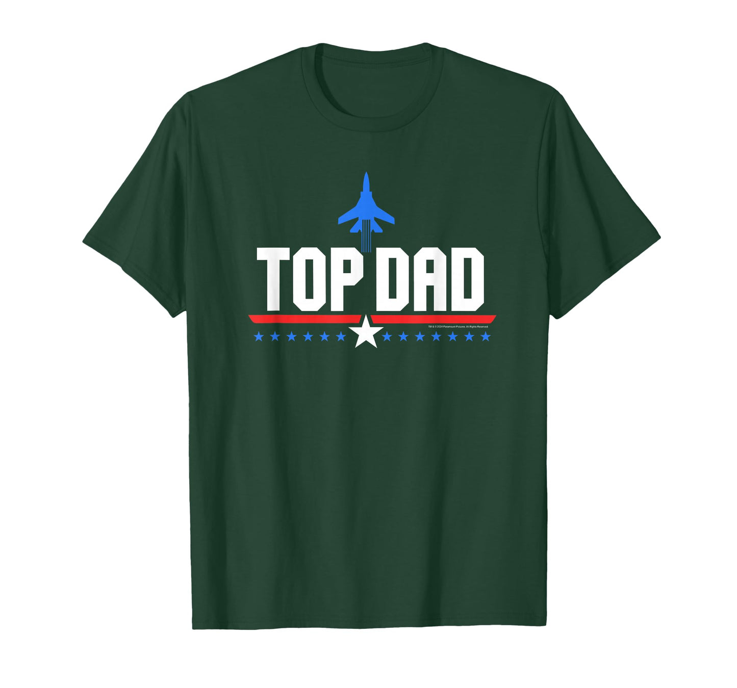 Top Gun Top Dad Father's Day Action Movie Logo T-Shirt