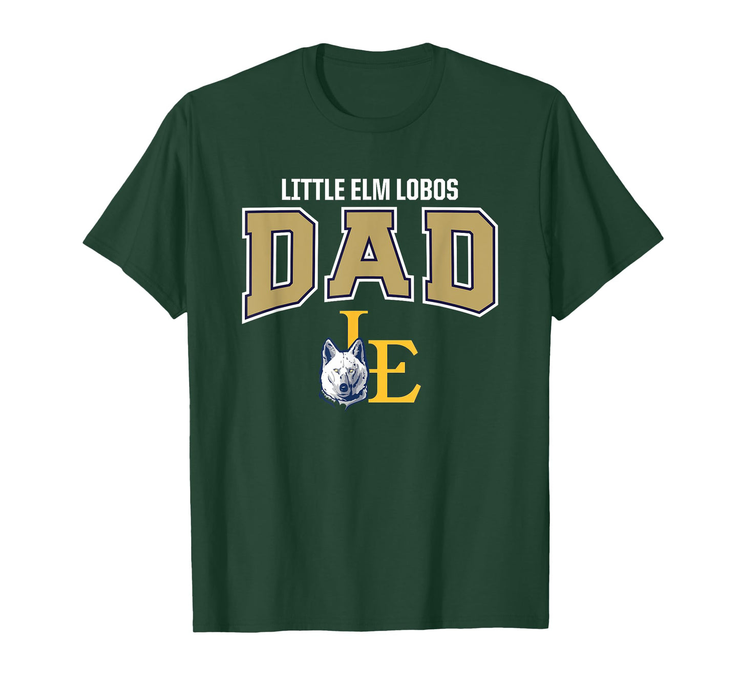 Little Elm Lobos Logo Dad HS T-Shirt