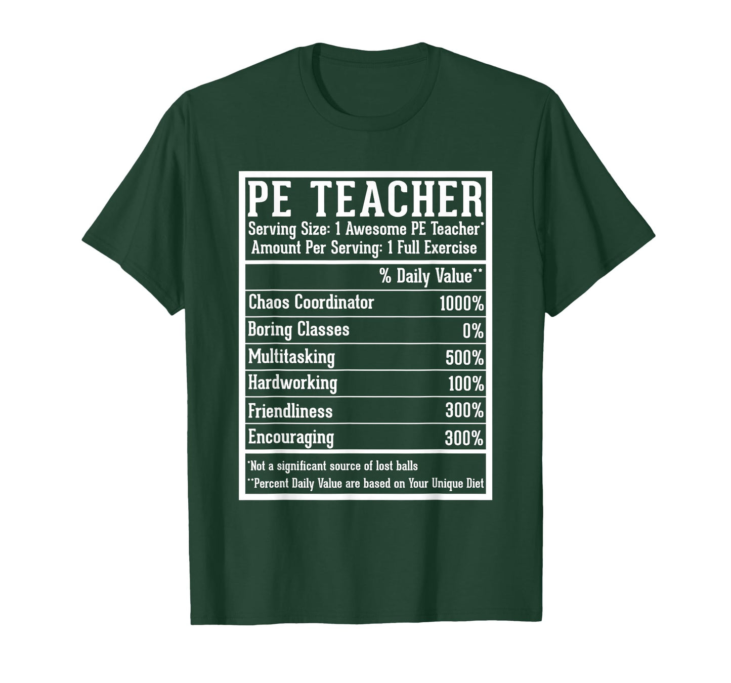 PE Teacher Appreciation Back to School First Day PE Teacher T-Shirt - Unisex-Adults, Black, Small
