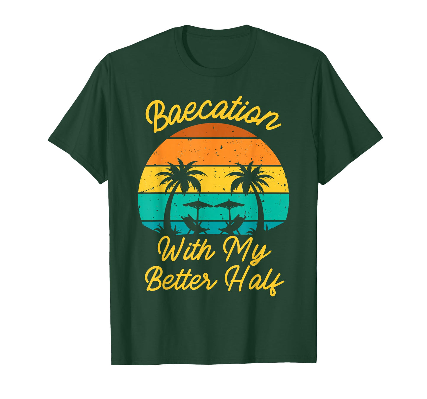 Vintage Baecation with My Better Half Matching Couple Outfit T-Shirt