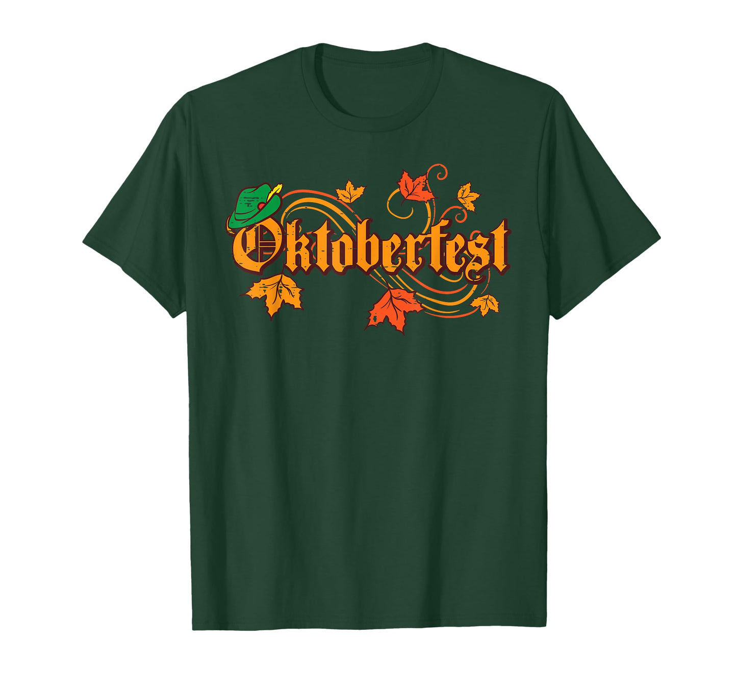Oktoberfest Maple Leaves Vintage Fall Autumn Men Women Kids T-Shirt