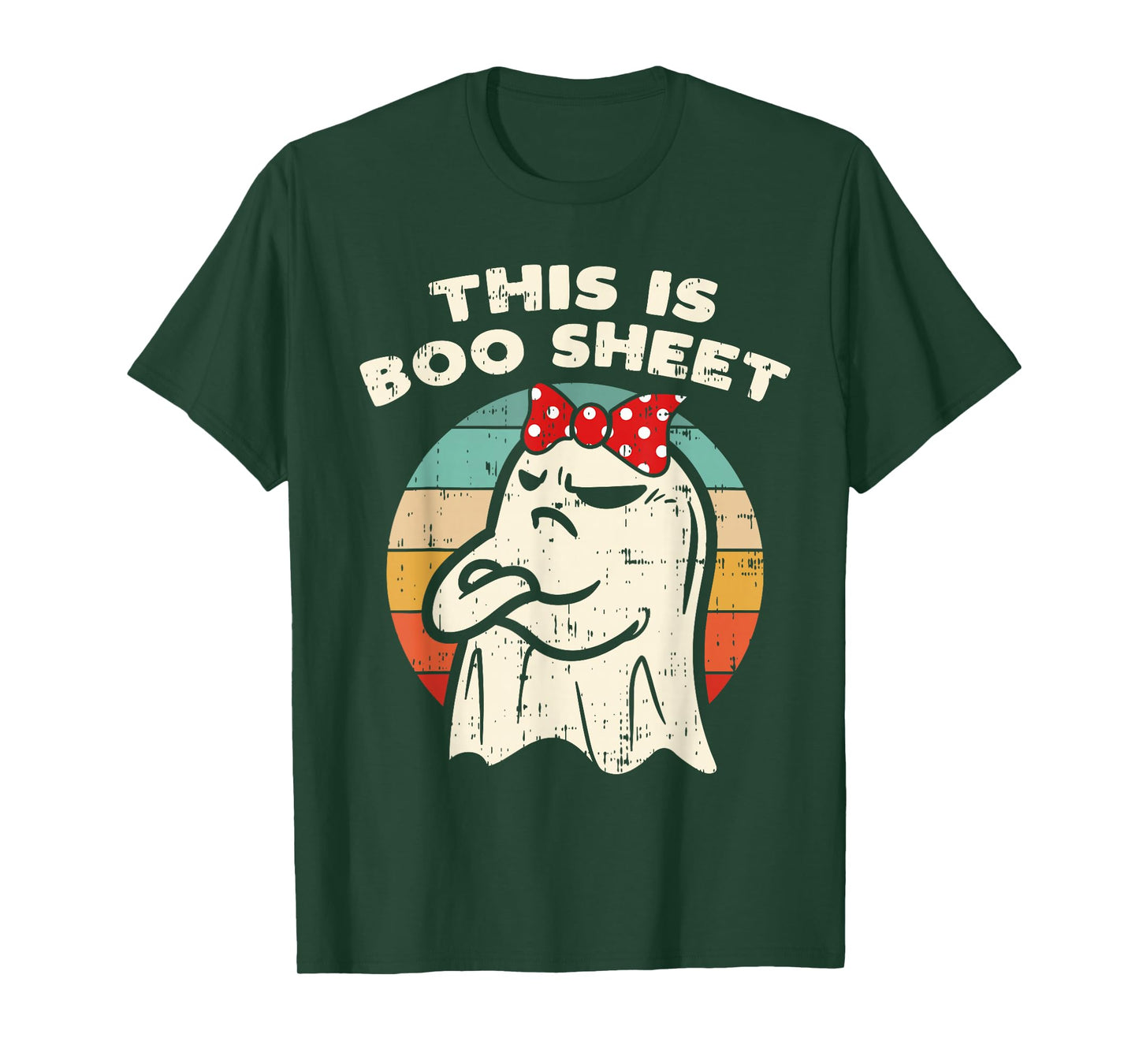 This is Boo Sheet Ghost Retro Halloween Costume Men Women T-Shirt