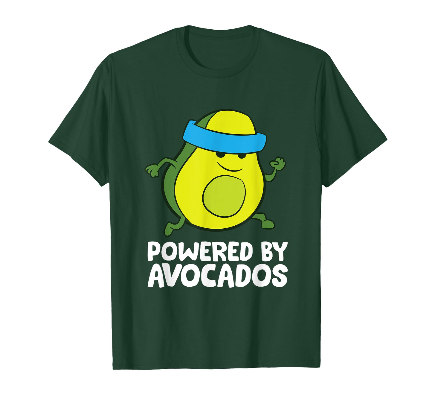 Avocado Marathon Running Avocado Powered By Avocados T-Shirt