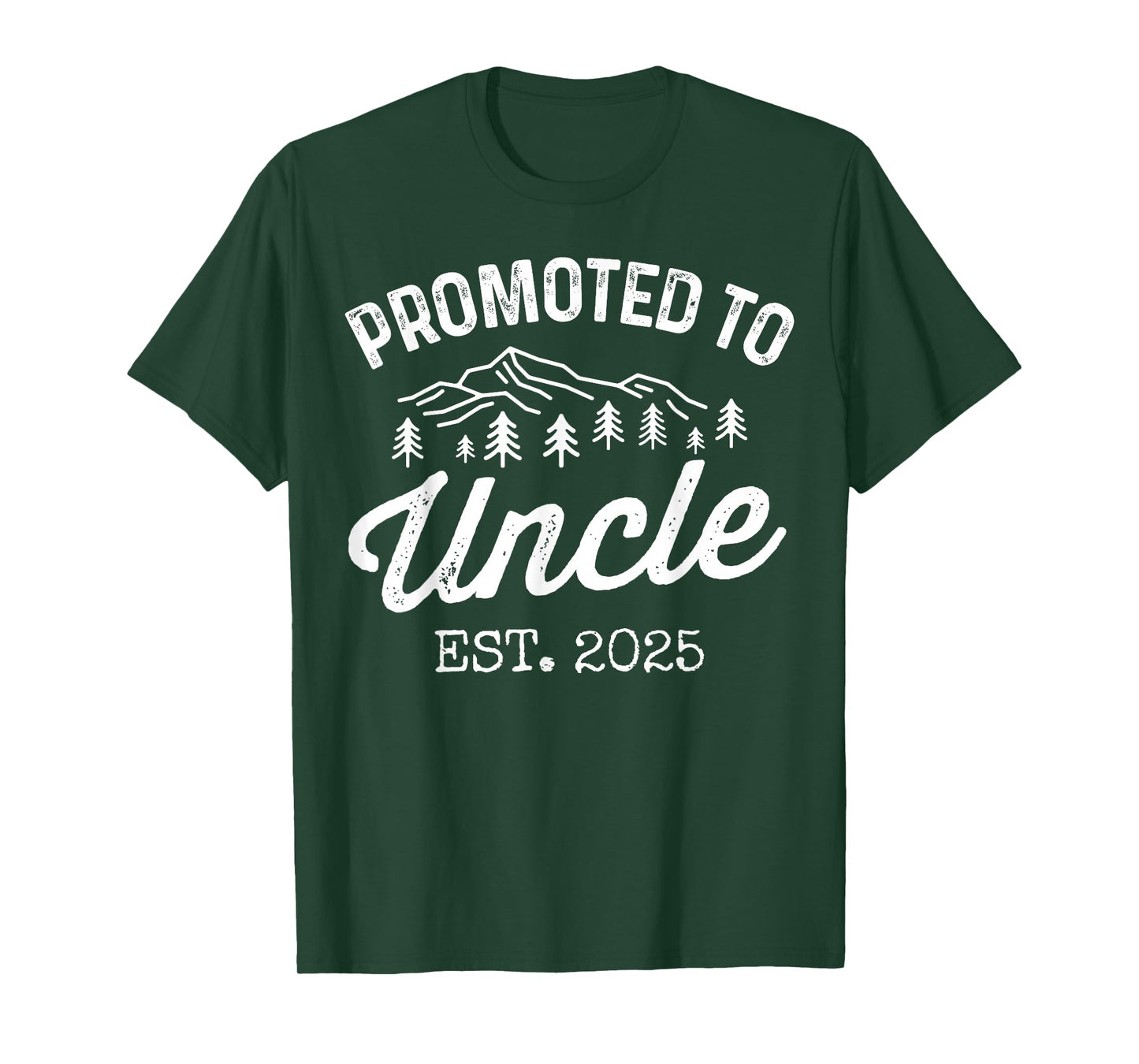 Promoted To Uncle Est 2025 Uncle To Be Gifts 1St Time Uncle T-Shirt