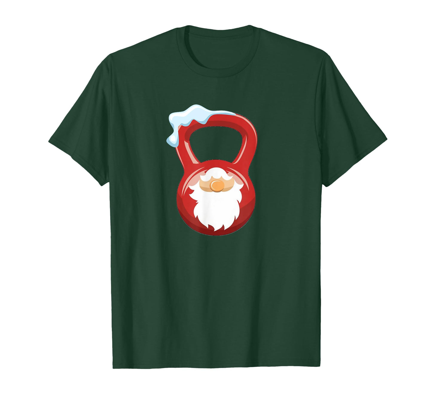 Christmas Gym Workout Gnome Kettlebell Xmas For Gym Lover T-Shirt