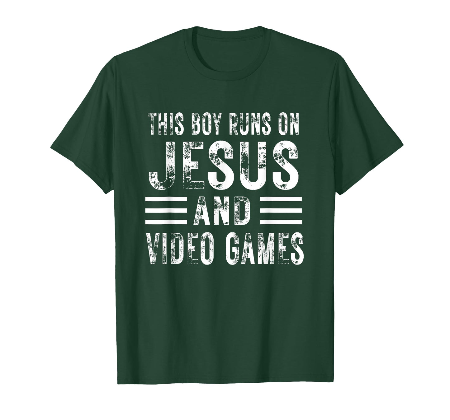 This Boy Runs On Jesus And Video Games Christian Christ kids T-Shirt
