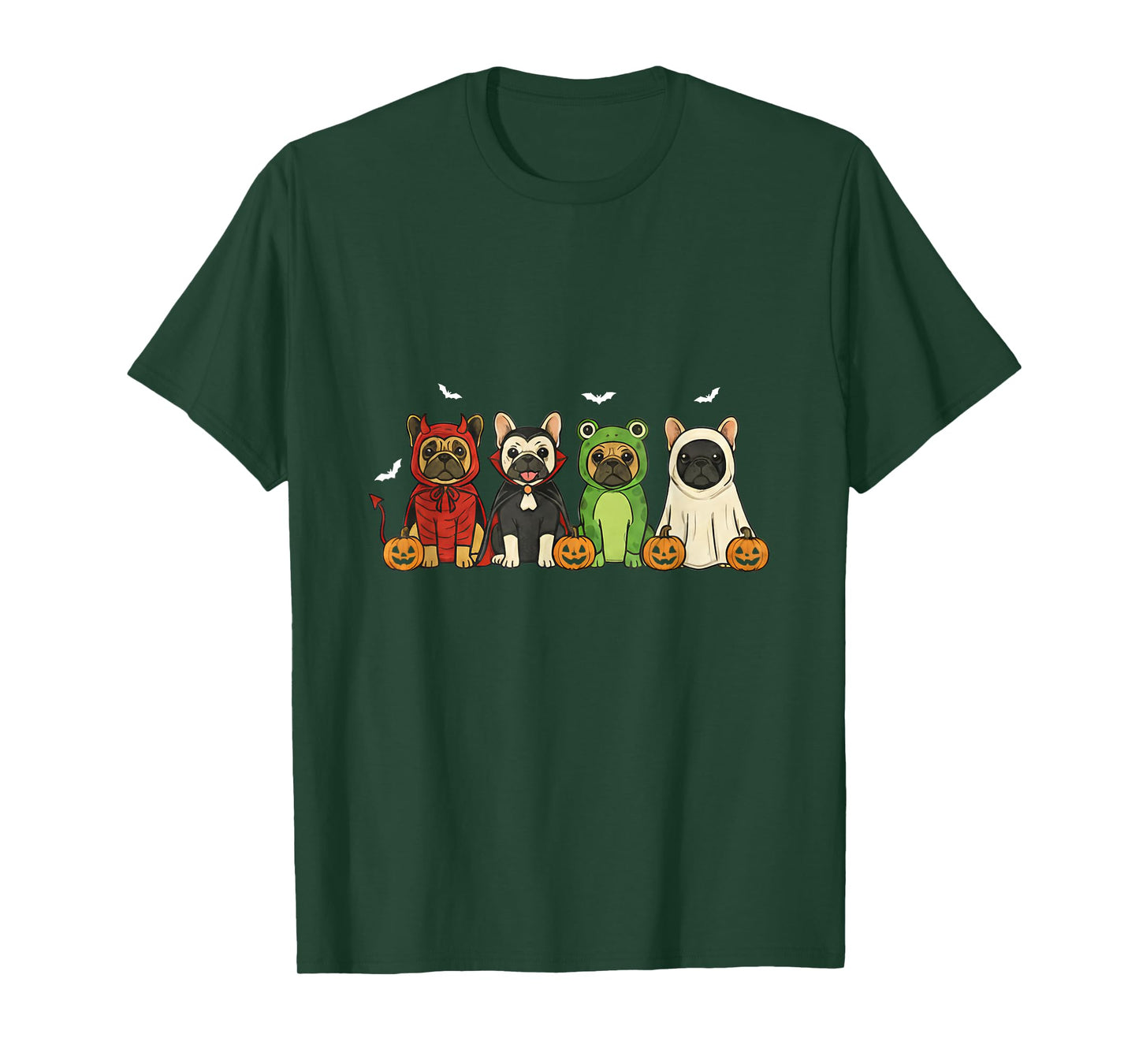 French Bulldog Halloween Mummy Ghost Witch Dog Mom T-Shirt