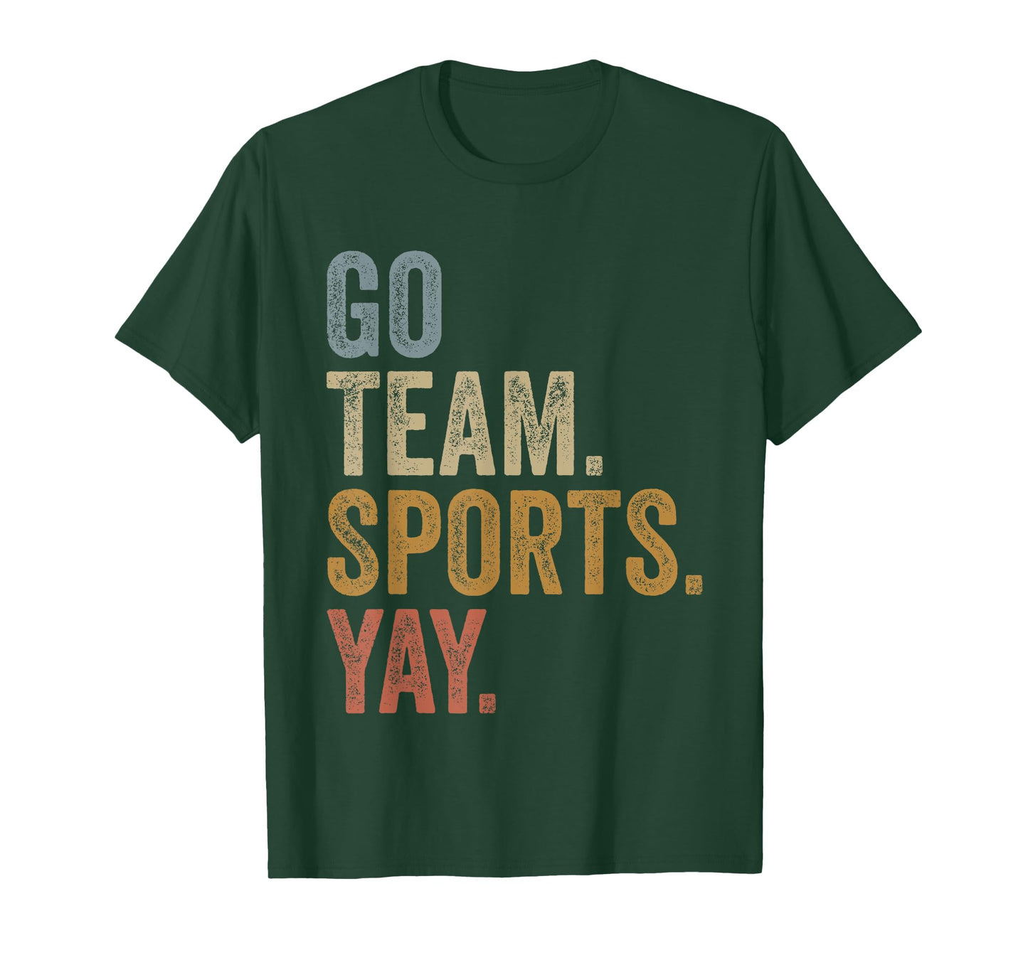 Vintage Go Team Sports Yay Funny Game Day Men Women Kids T-Shirt