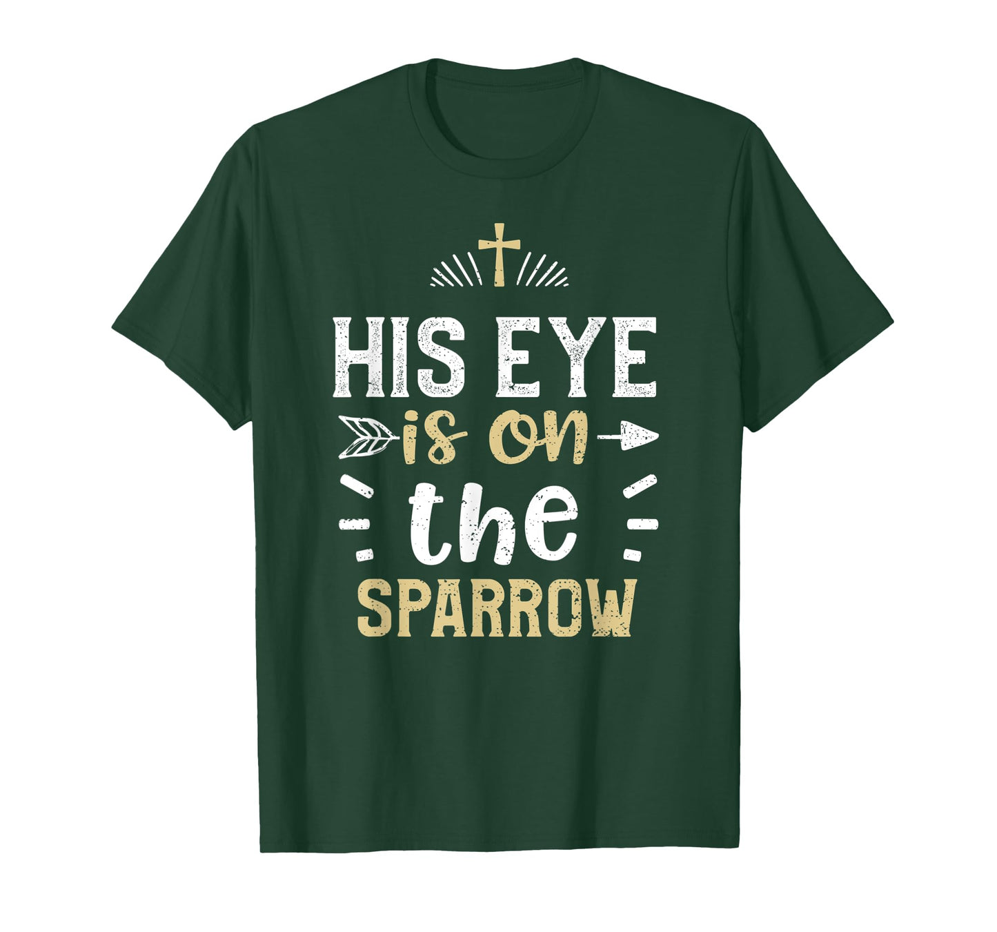 Lord: His eye is on the sparrow - Jesus Sayings T-Shirt
