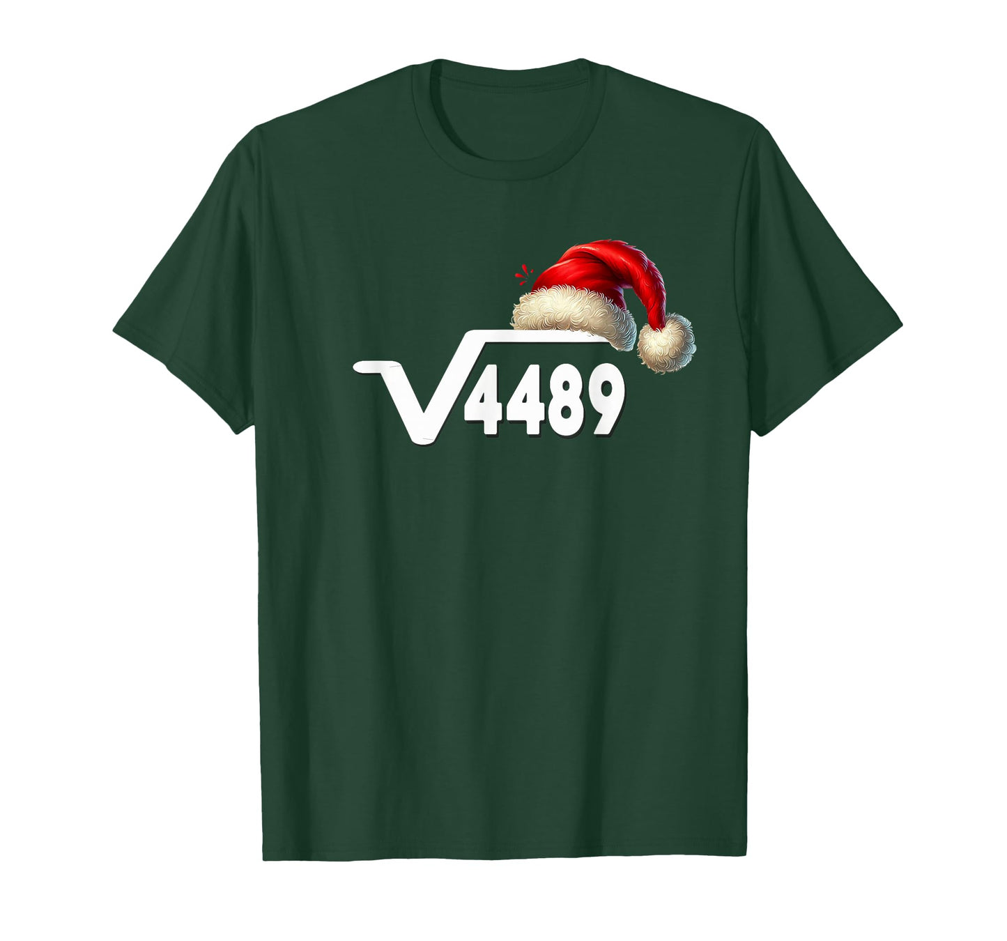 Funny 67 Meme Square Root 4489 Slang Math Teacher Christmas T-Shirt