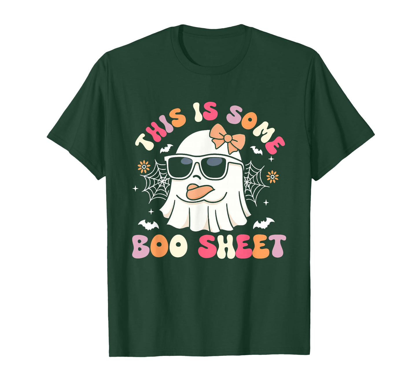 This is Some Boo Sheet Cute Ghost Halloween Girl Women T-Shirt
