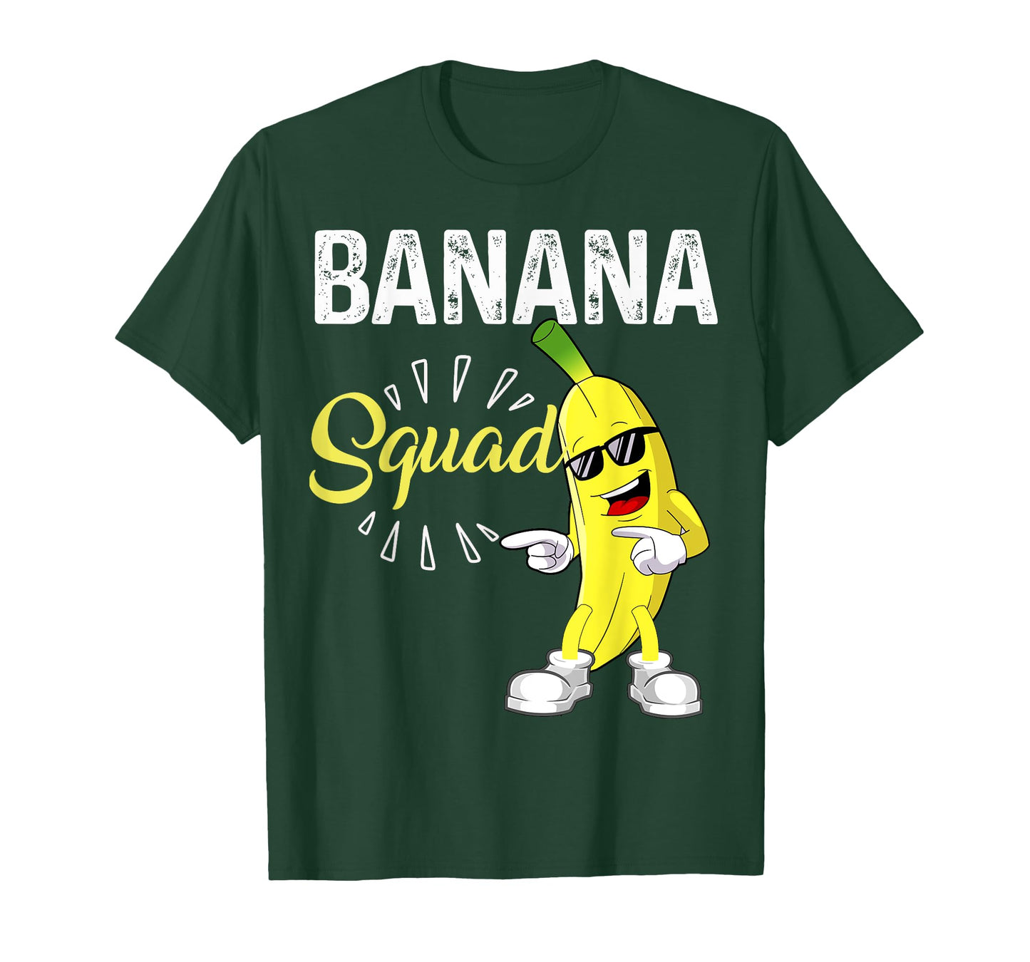 Funny Banana Squad Halloween Costume Banana Sunglusses Team T-Shirt