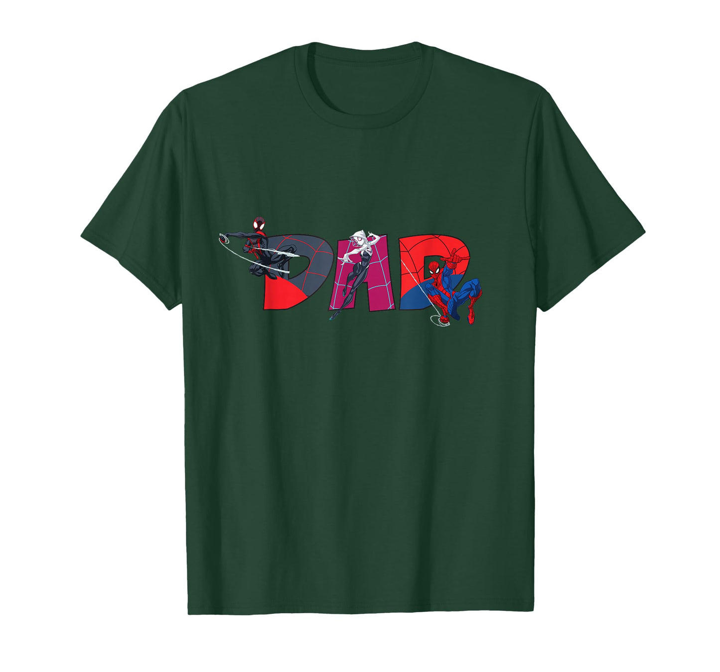 Marvel Spider-Man Trio Dad Father's Day Family Trip Birthday T-Shirt