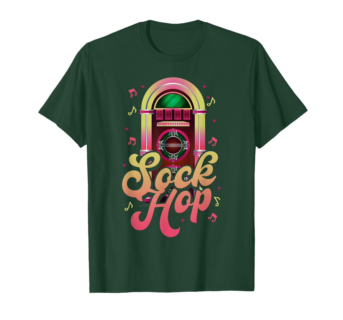 Sock Hop 80's Disco Party Retro Jukebox Collecting T-Shirt