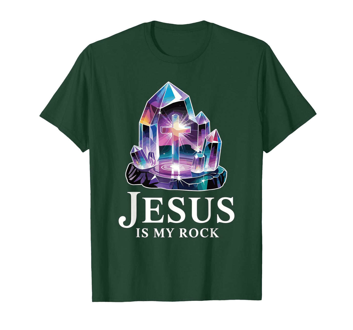 Jesus Is My Rock Bible Verse Christian T-Shirt