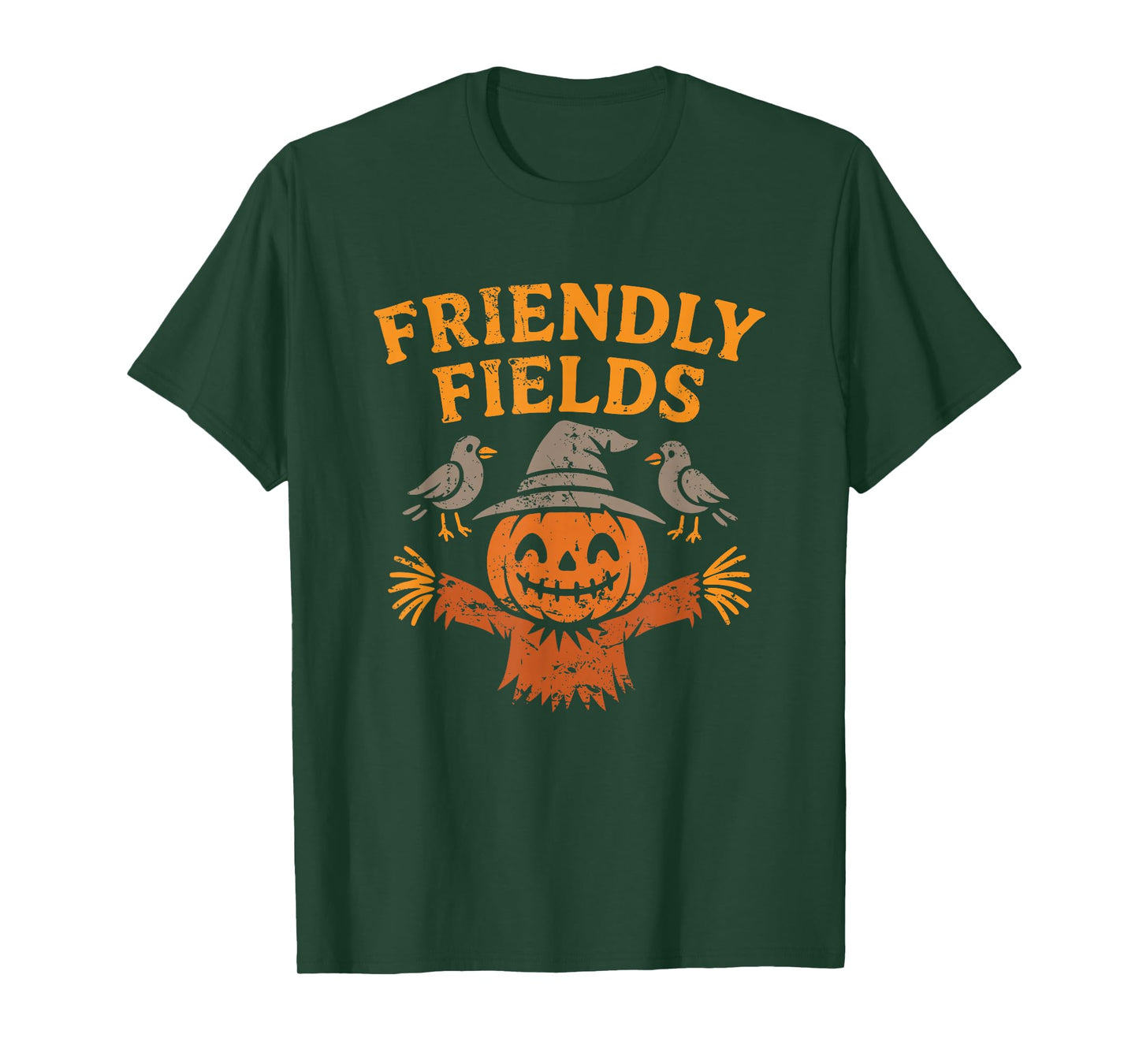 Friendly Fields Scarecrow Pumpkin T-Shirt