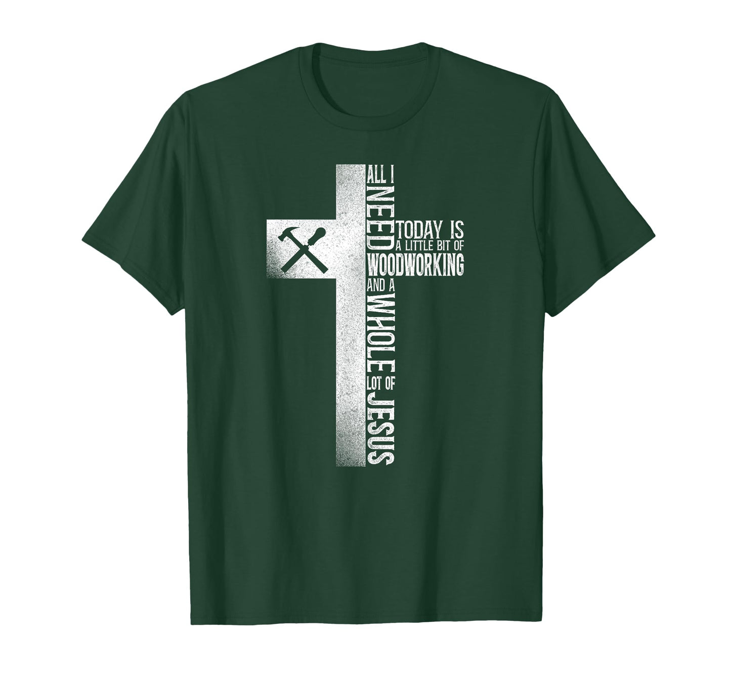 Woodworker Carpenter Tools Vintage Faith Jesus T-Shirt