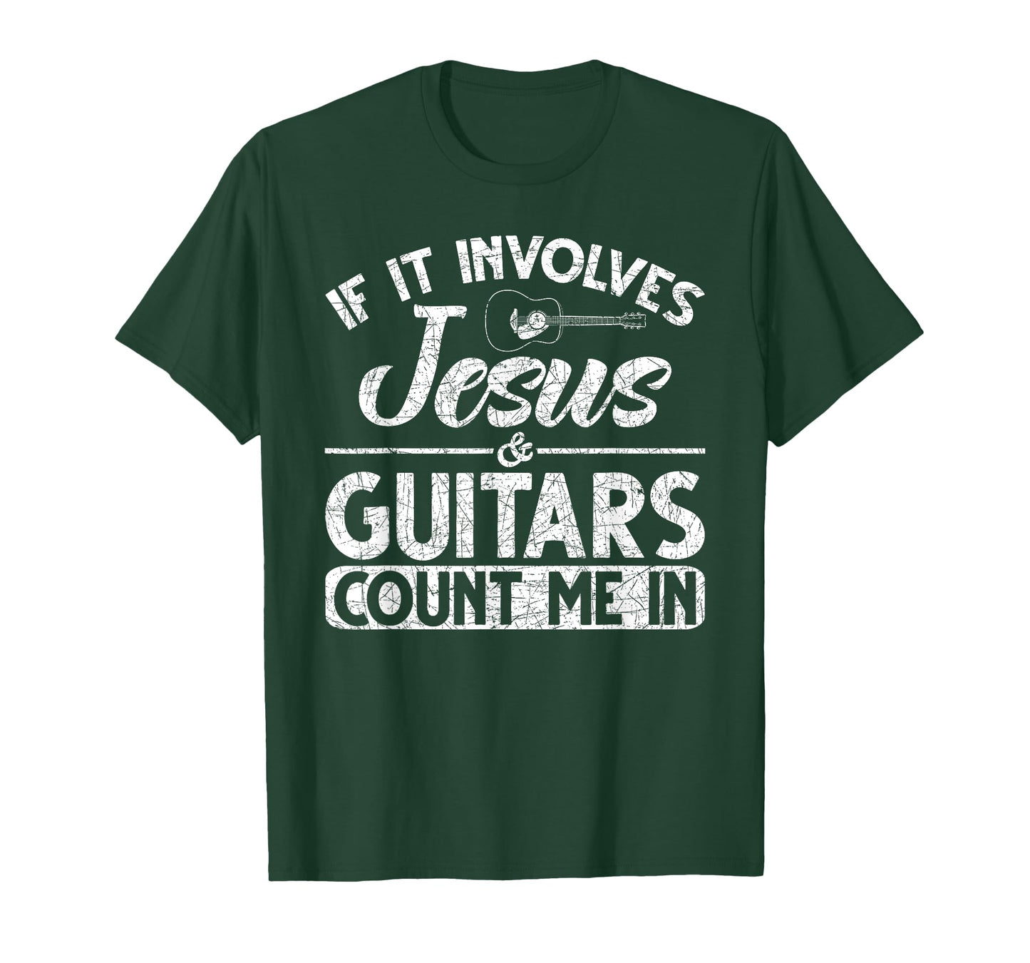 Musician Guitar Music Guitarist Gift Christian Jesus T-Shirt
