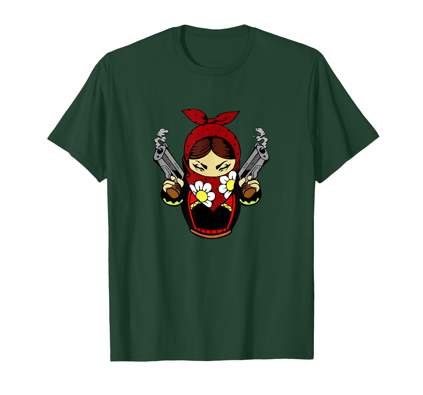 Pistols Matryoshka Matroshka Russian Doll Russia Street T-Shirt