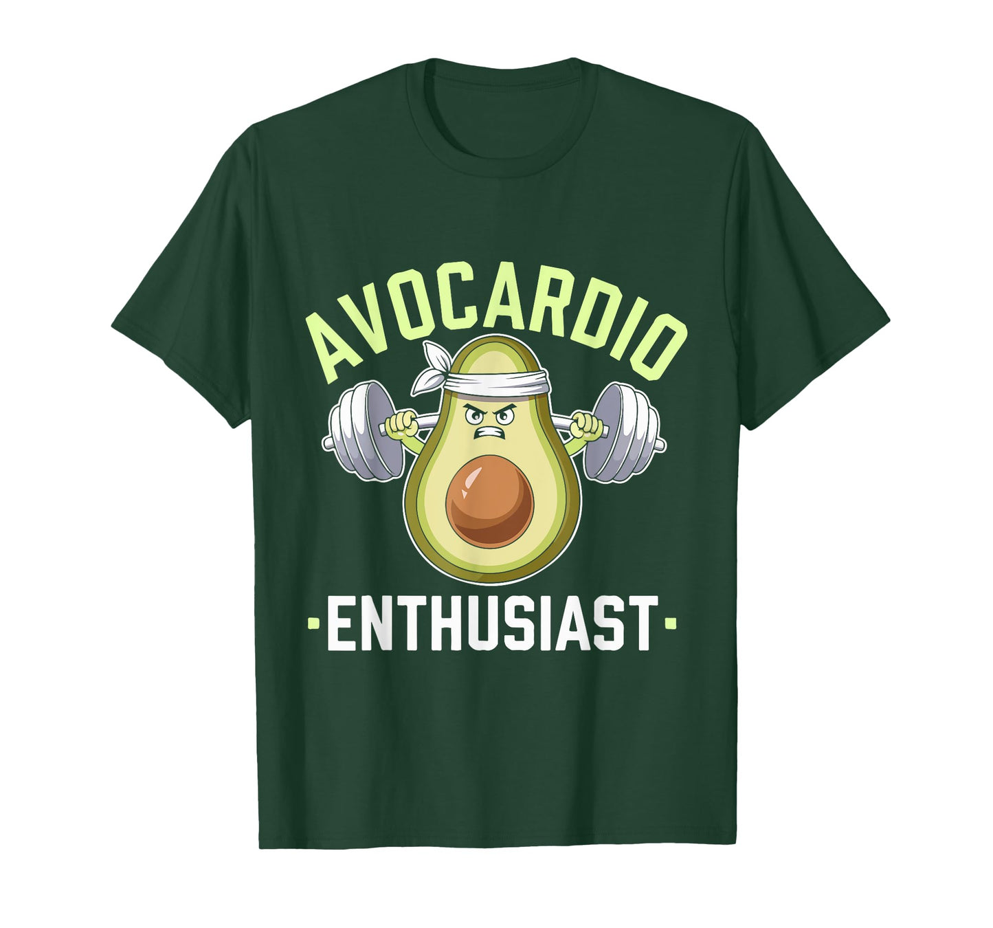 Avocardio Enthusiast Funny Avocado Fitness tee T-Shirt