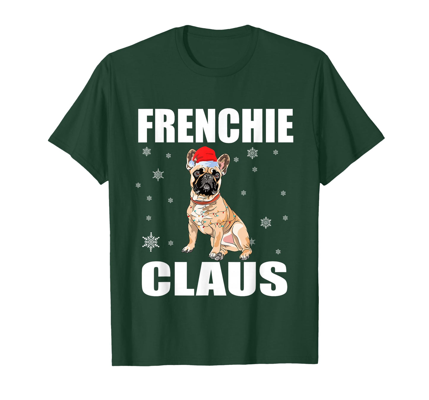 Frenchie Claus - French Bulldog Santa Puppy Christmas Xmas T-Shirt