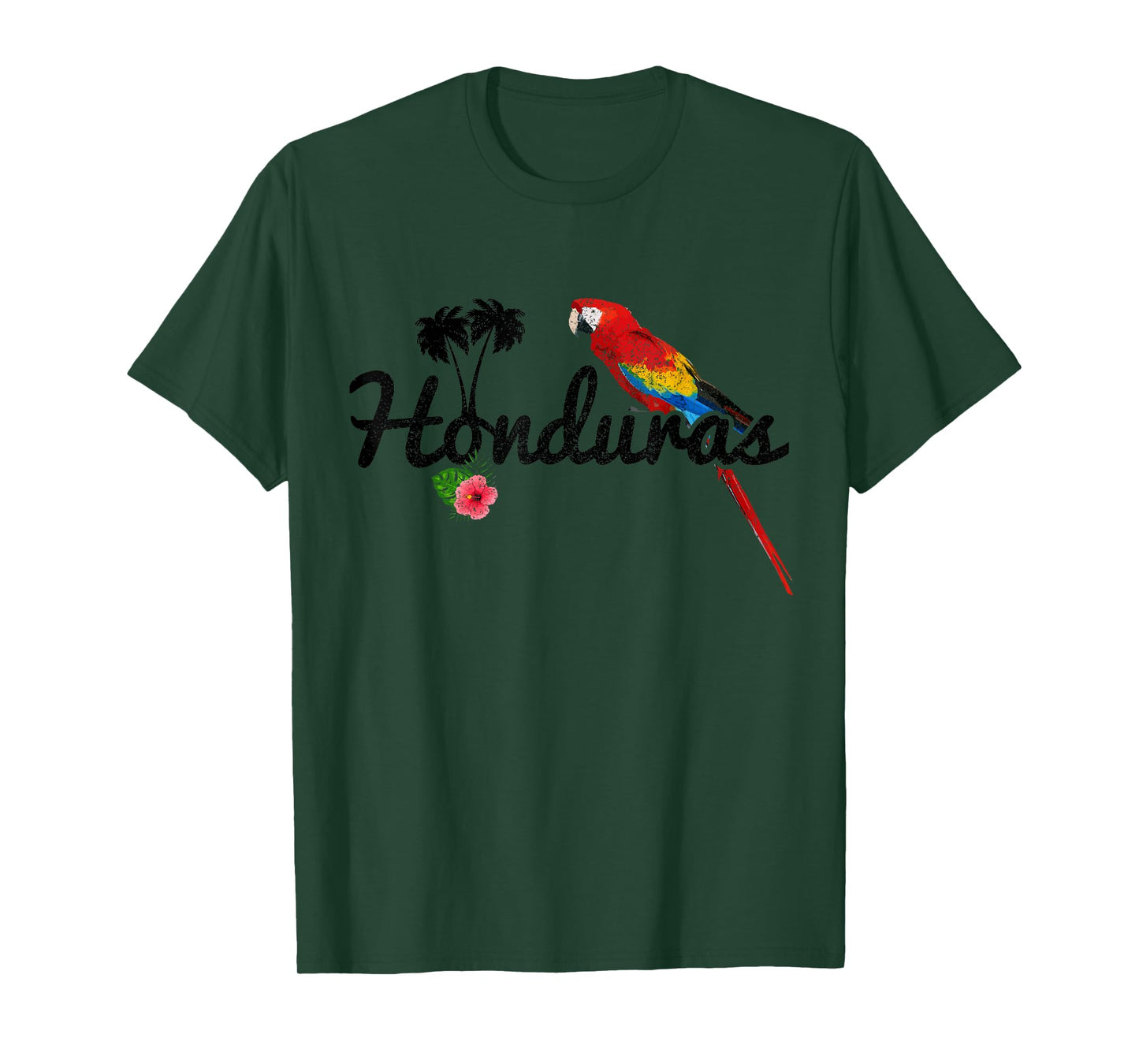 Honduras Parrot Macaw Vintage Pride Honduran Souvenir T-Shirt