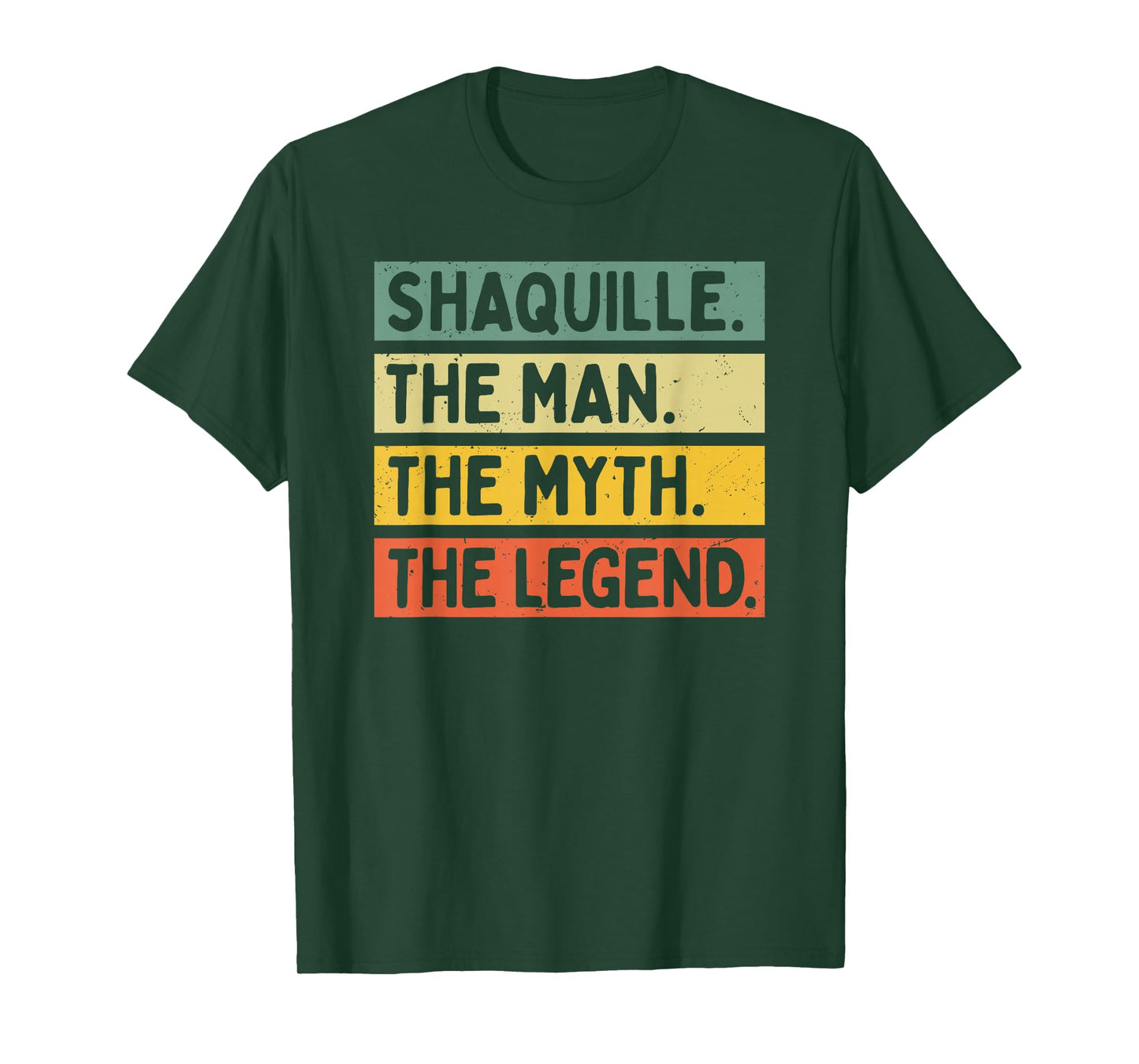 Shaquille The Man The Myth The Legend Funny Personalized T-Shirt