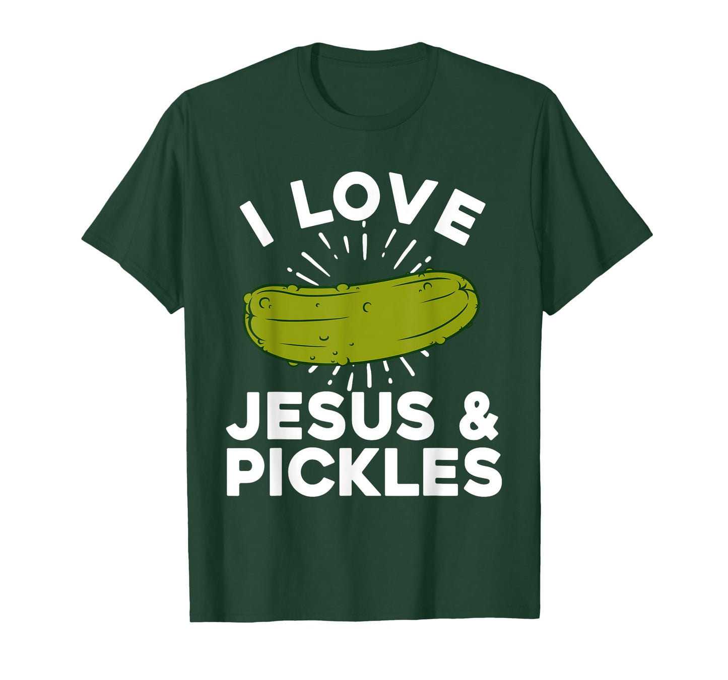 Cute Pickle Design For Men Women Kids Jesus Pickle Lovers T-Shirt