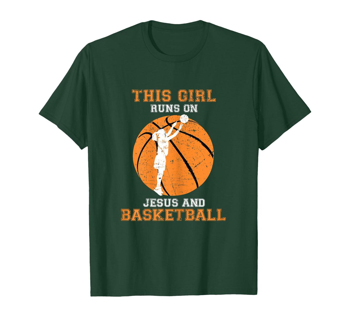 Jesus Basketball Sayings Christian Gifts Teen Girls Graphic T-Shirt