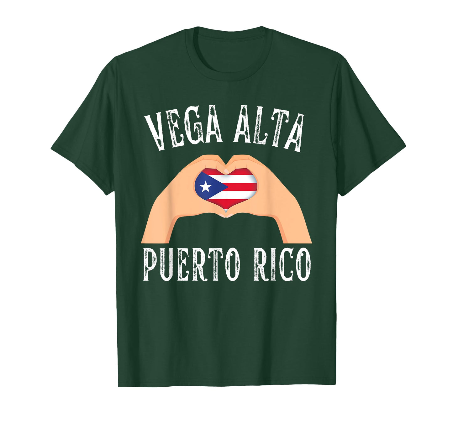 Puerto Rico Flag Heart Vega Alta City T-Shirt