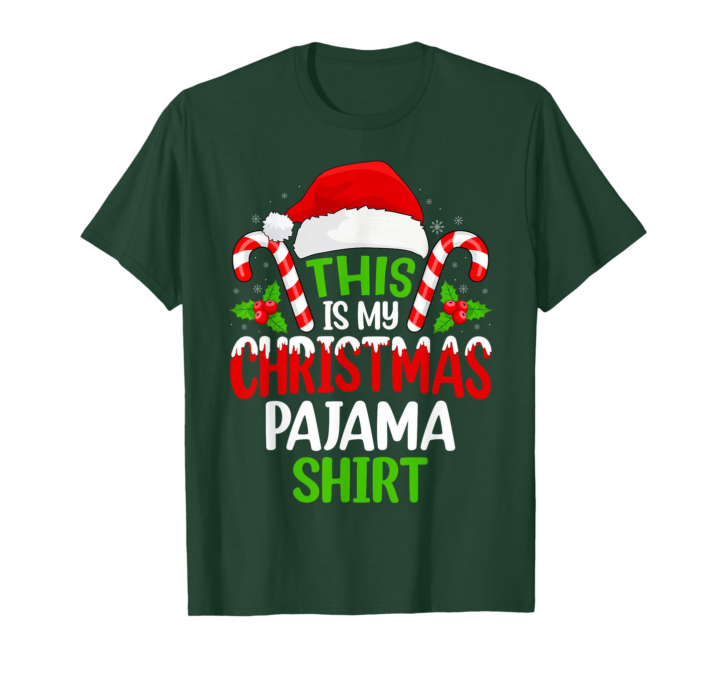 This is My Christmas Pajama Matching Family Xmas Pajamas T-Shirt
