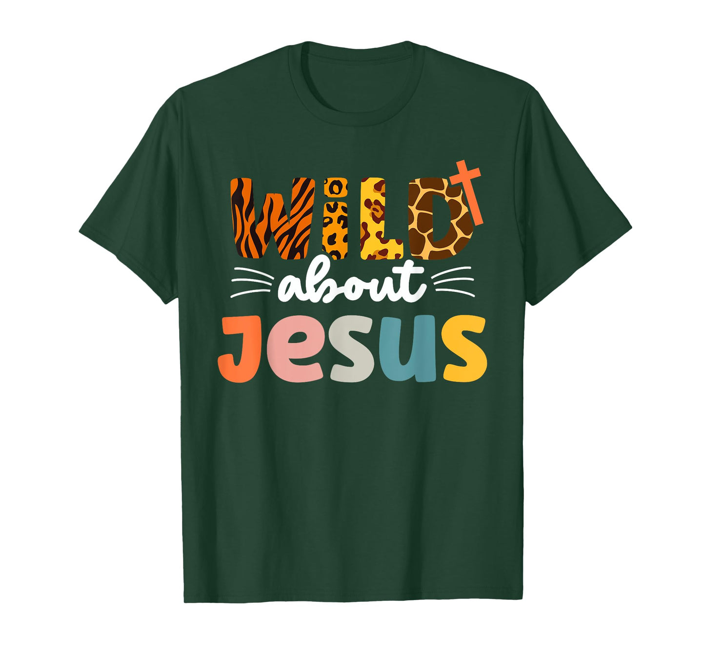 Cute Wild About Jesus Leopard Christ and Christianity T-Shirt