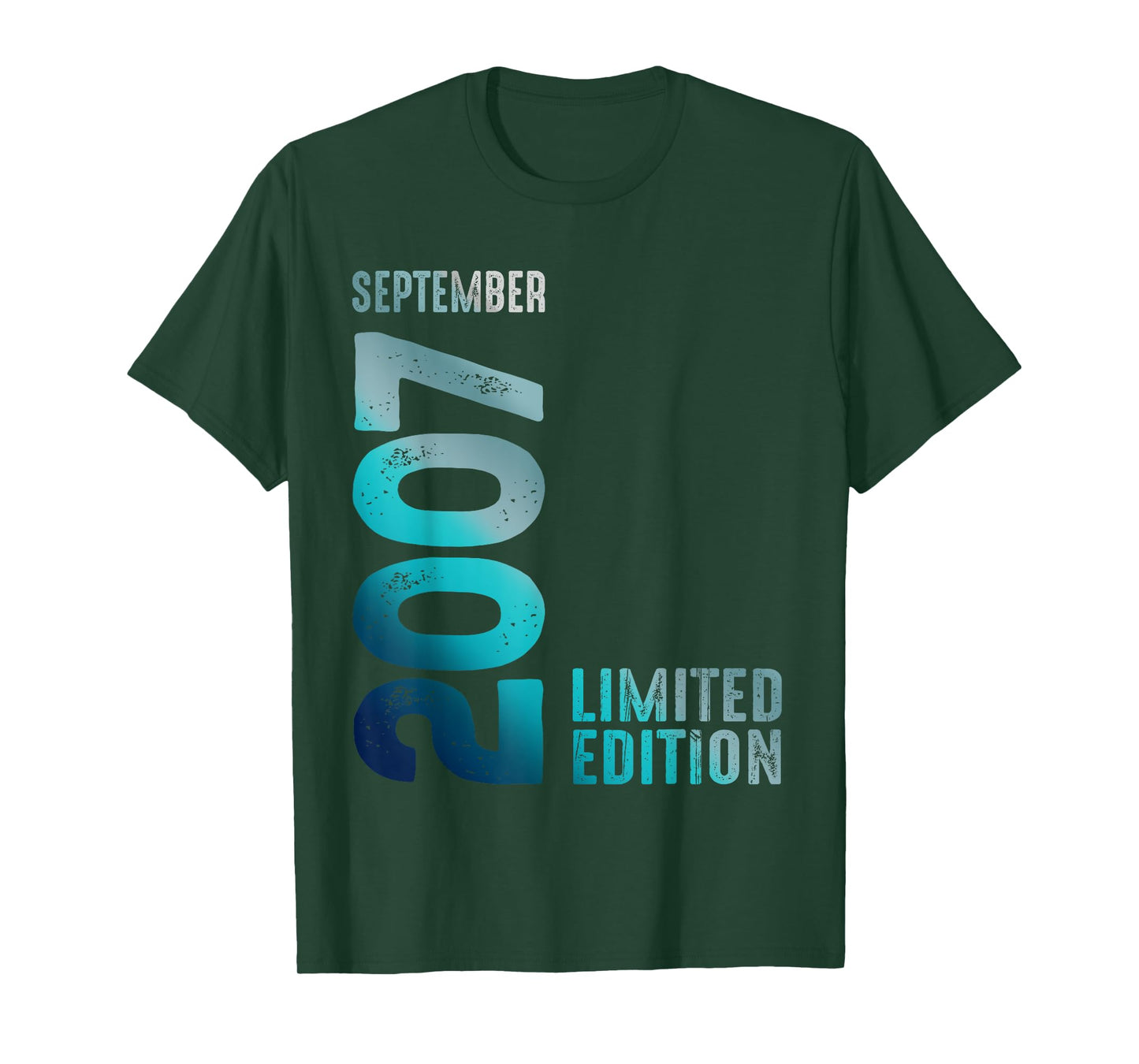 September 2007 Year 2007 Birthday Limited Edition T-Shirt
