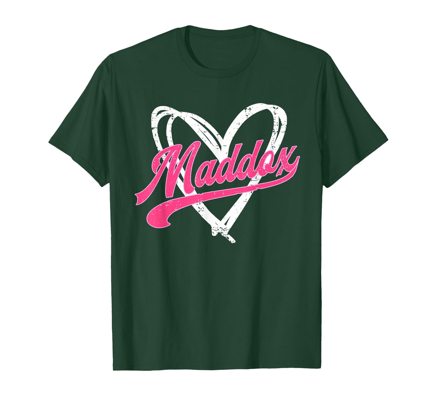 Heart Personalized Name Maddox I Love Maddox Vintage T-Shirt