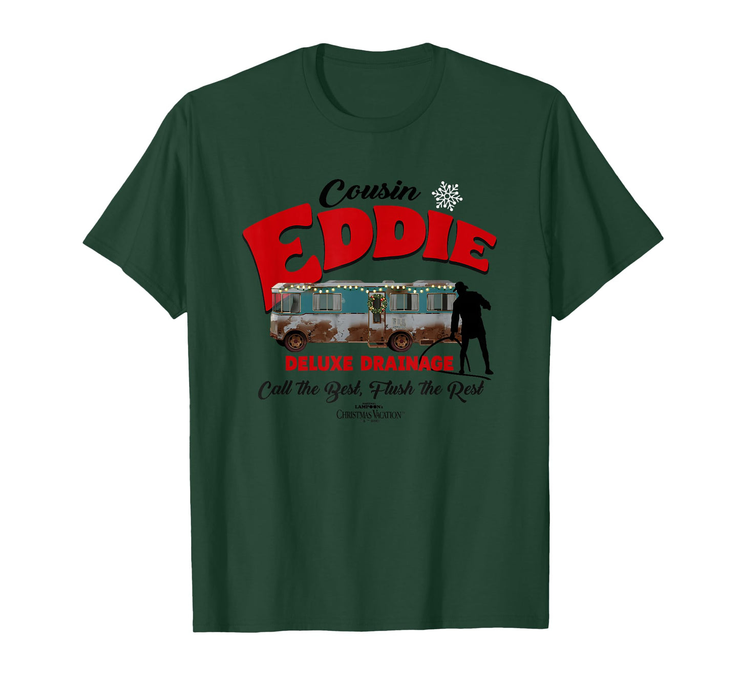 Christmas Vacation Cousin Eddie Deluxe Drainage T-Shirt