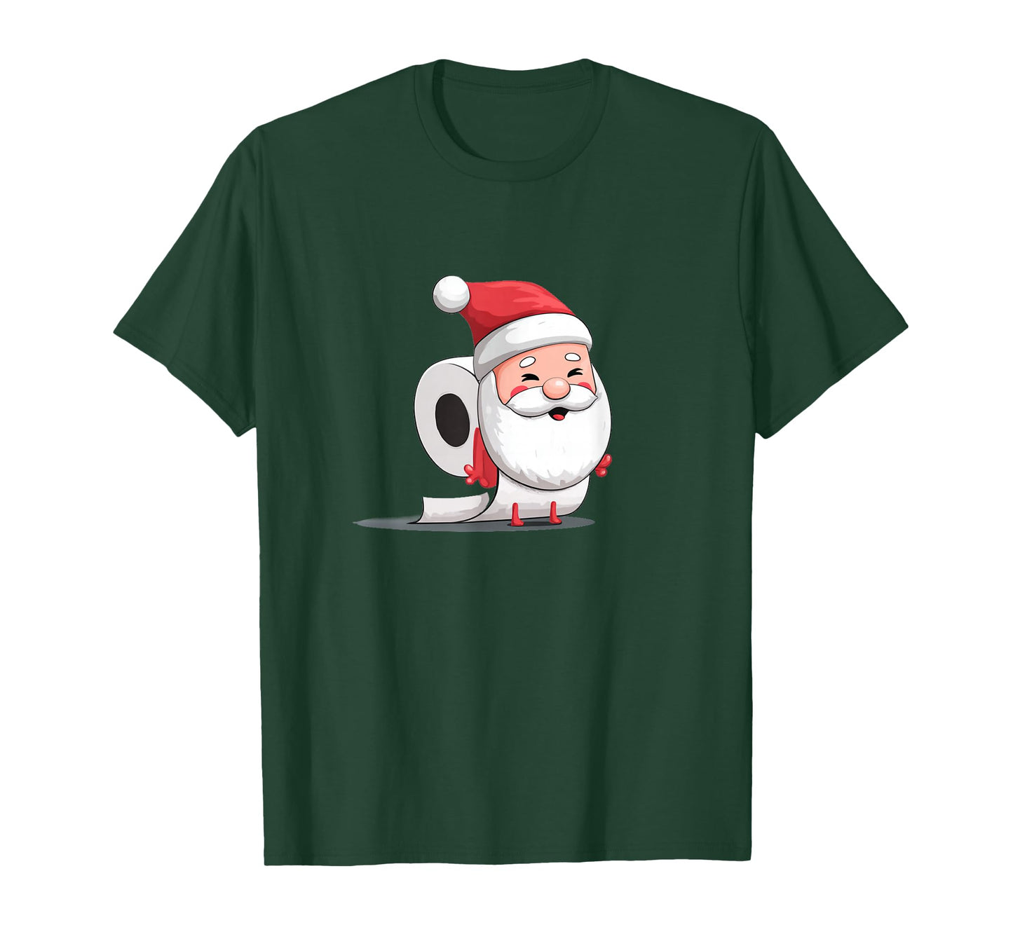 Awesome Toilet Paper Santa Graphic for Festive Man and Woman T-Shirt