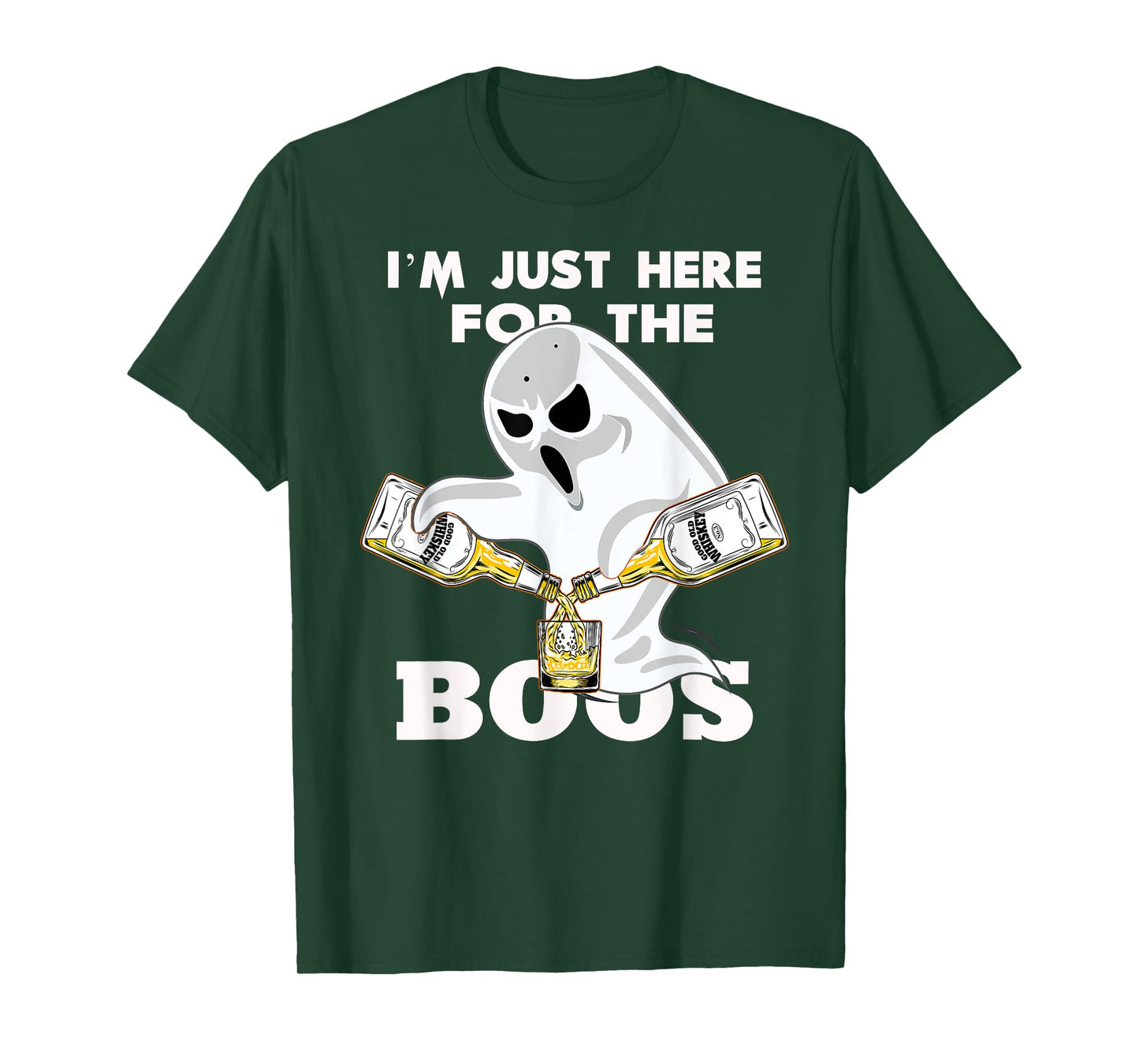 I'M JUST HERE FOR THE BOOZE SHIRT | Halloween | Ghost | Gift T-Shirt