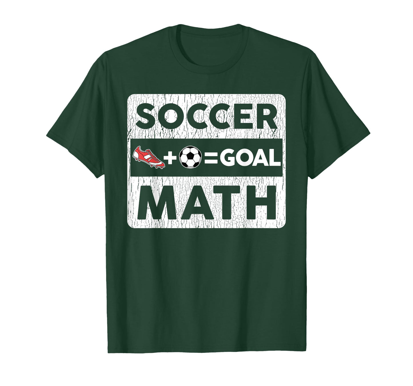 Funny Soccer Player Math Goal Lover Humor Boys Girls Outfit T-Shirt
