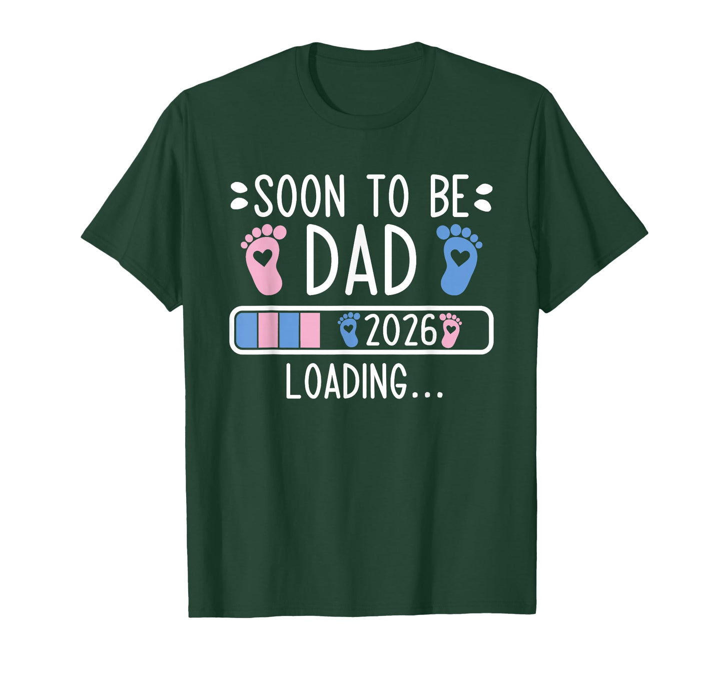 Soon to Be Dad 2026 Loading Pregnancy Announcement 2026 T-Shirt