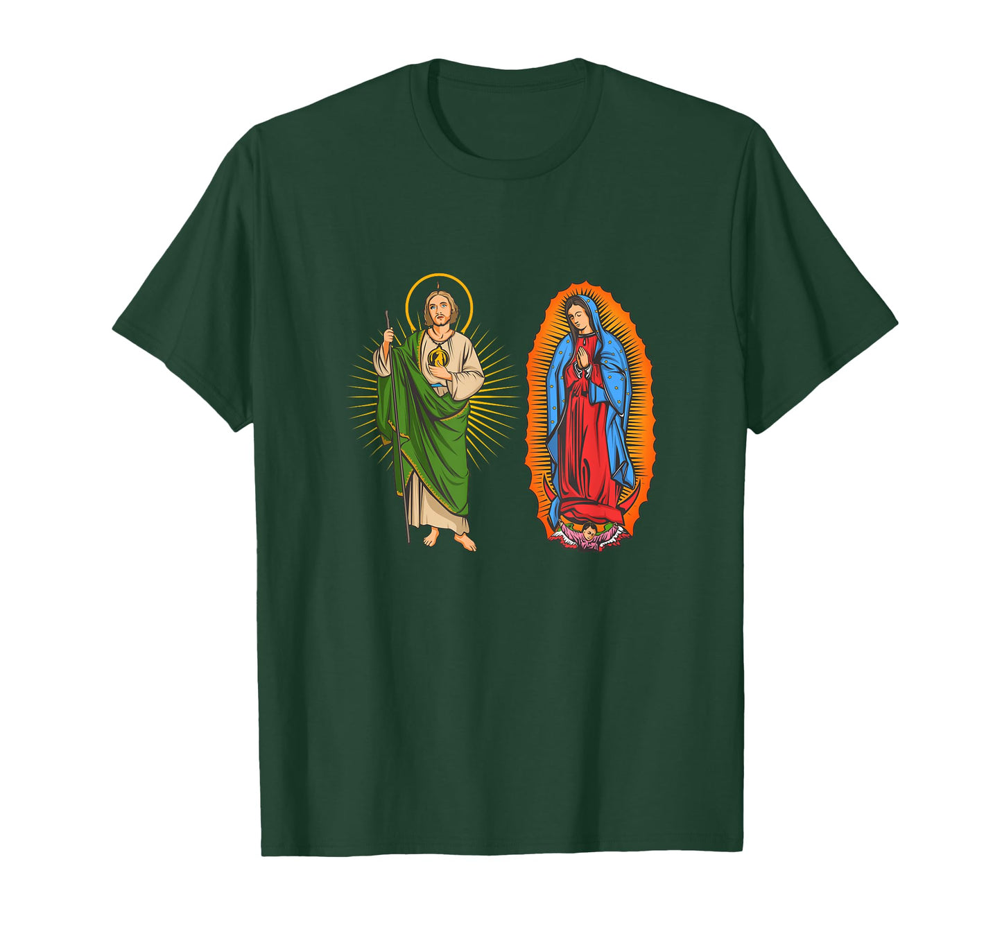 Virgen de Guadalupe con San Judas Tadeo T-Shirt