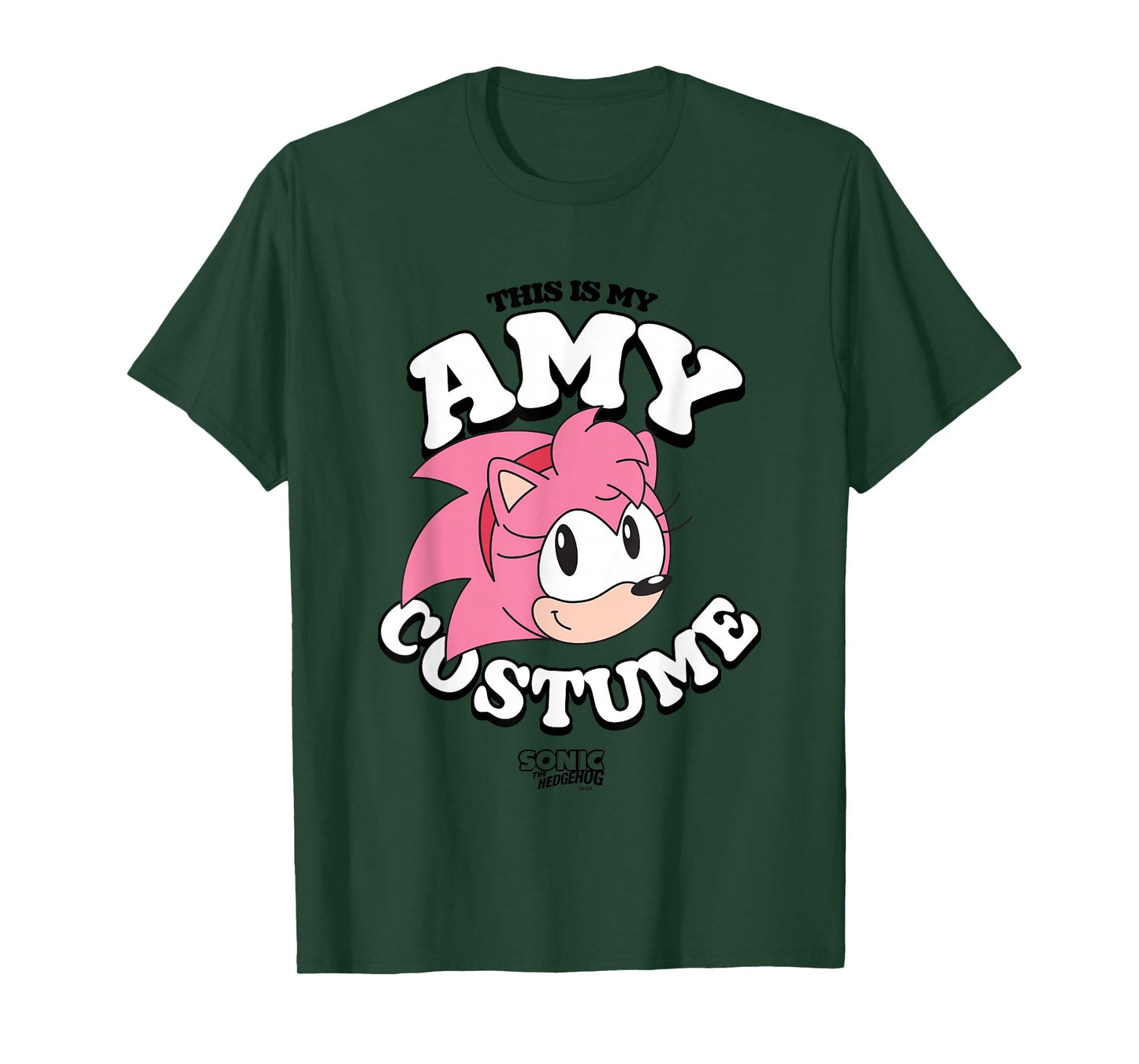 Sonic The Hedgehog Halloween This Is My Amy Retro Costume T-Shirt