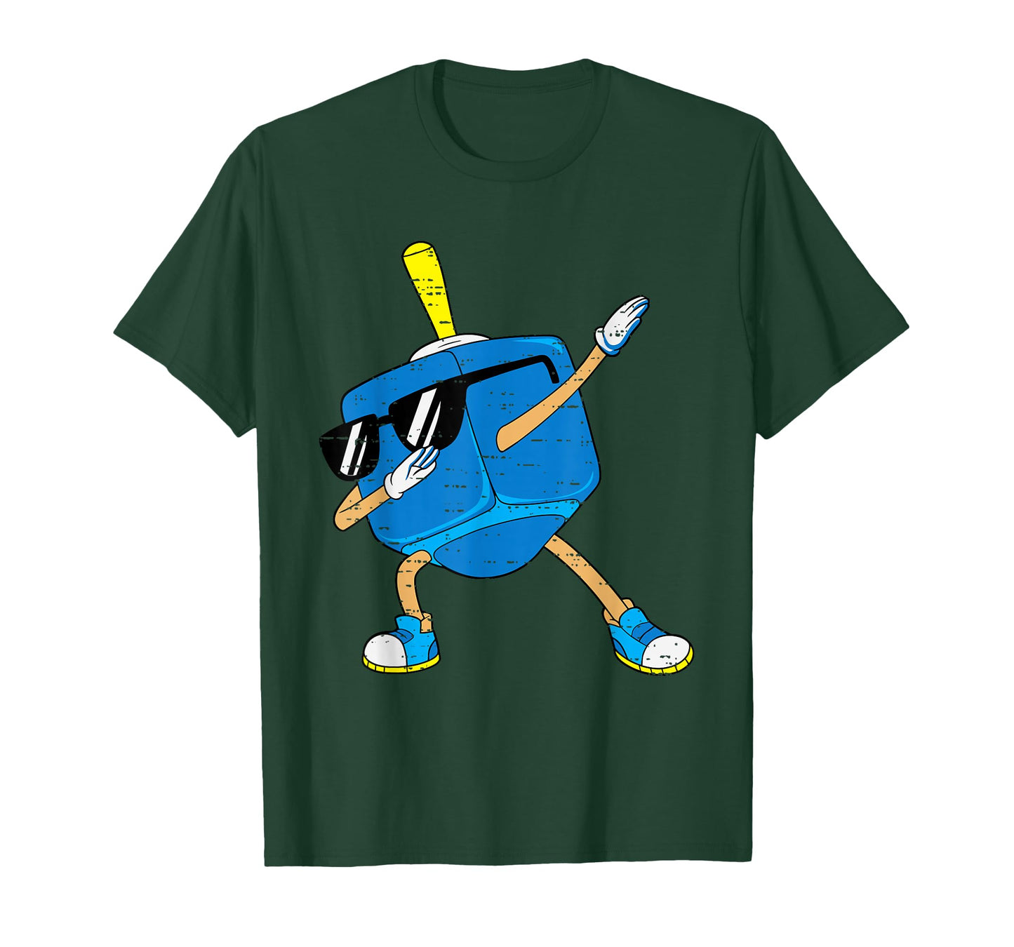 Dabbing Dreidel Hanukkah Dancing Chanukah Toddler Boys Kids T-Shirt